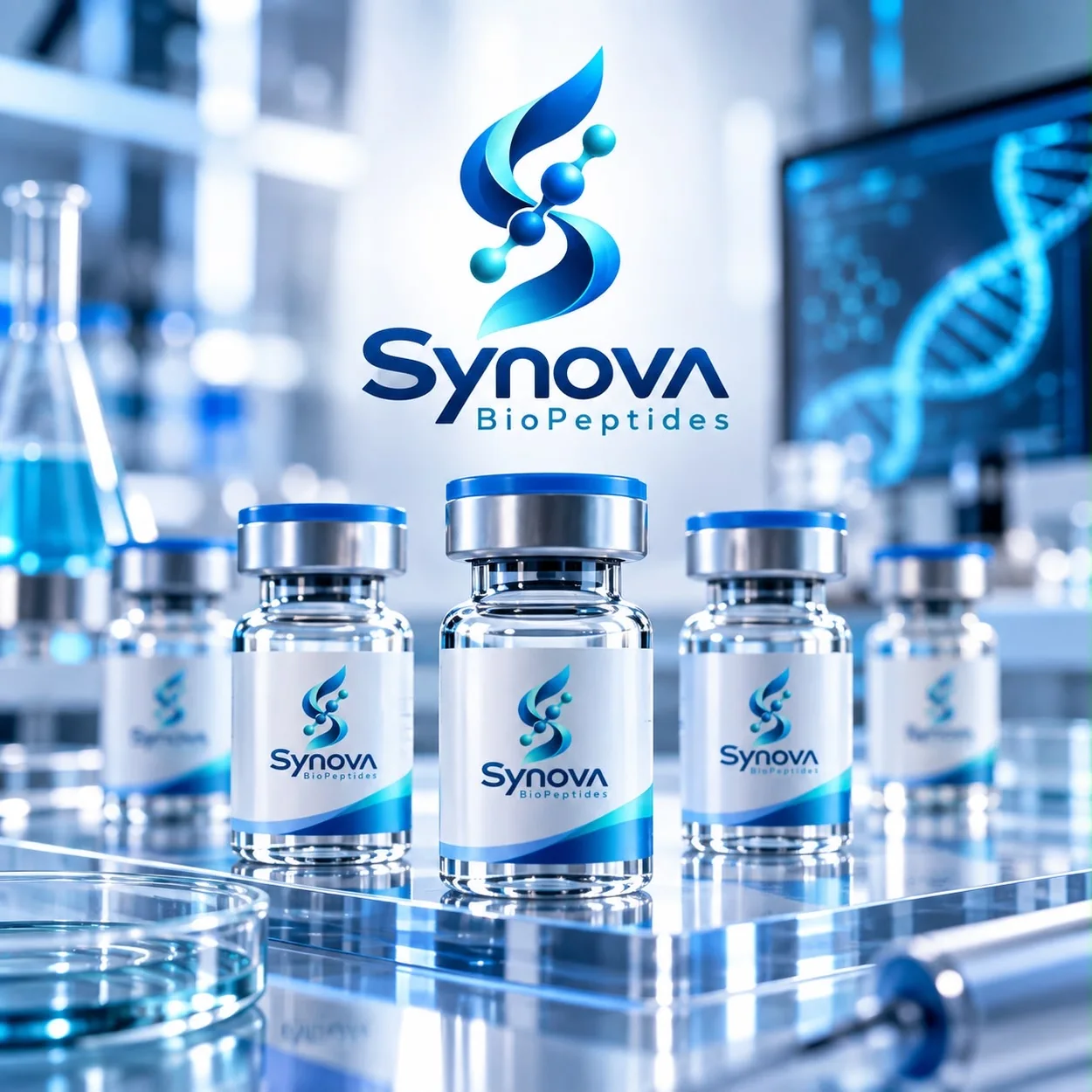 Viales de Synova BioPeptides